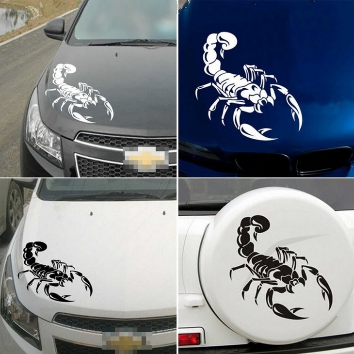 Что означает наклейка скорпиона на машине